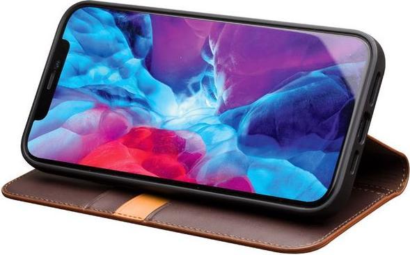 Actual product image QiAlino Fashionable genuine leather book cover sleeve (Apple iPhone 13 Pro Max)
