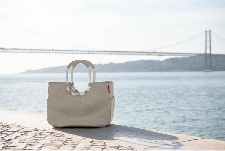 Actual product image reisenthel Shopping basket Loopshopper L Herringbone Sand