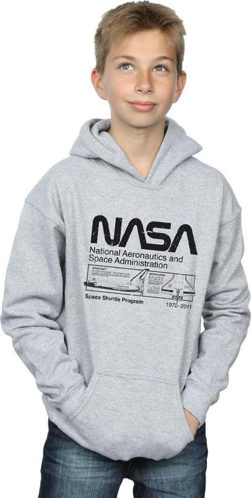 Immagine prodotto Nasa Felpa con Cappuccio Navetta Spaziale Ragazzi (140, 146)