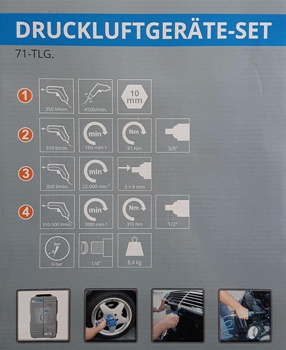 Produktbild Güde Druckluft-Geräte-Set