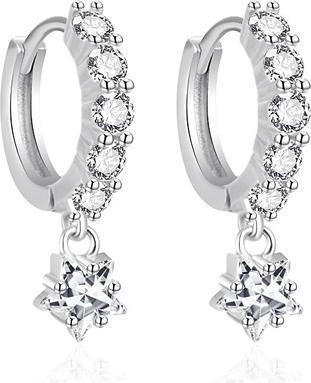 Image du produit Agato - Silver hoop earrings AGT-E072KW