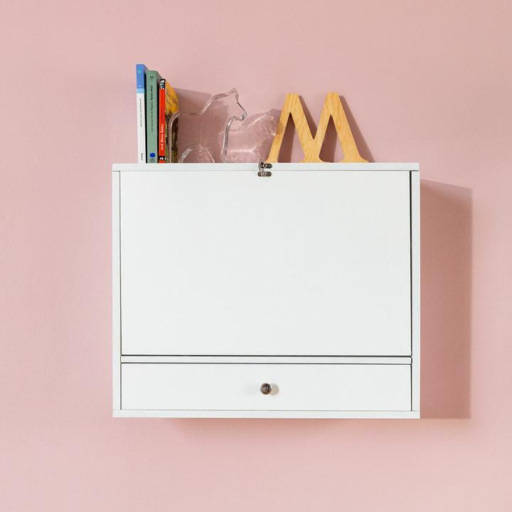 Actual product image JTI Folding wall desk with shelves and drawer (60 x 50 x 50 cm)