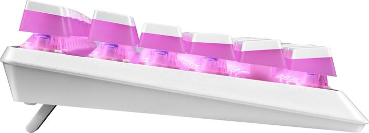 Image du produit Modecom VOLCANO LANPARTY RGB PUDDING EDITION Clavier de jeu blanc Bleu US (US, Filaire)
