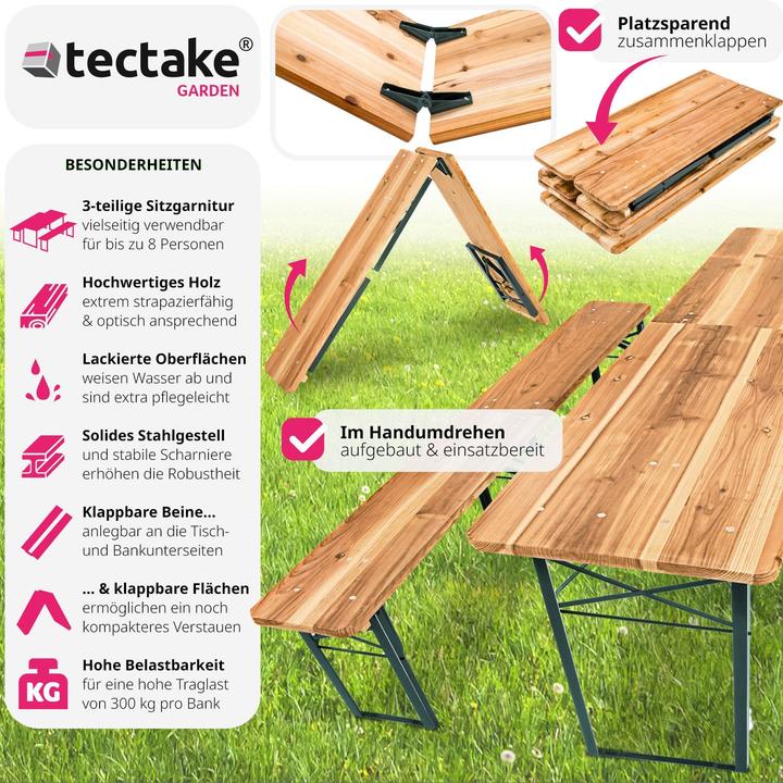 Actual product image tectake Beer tent set (219 cm)