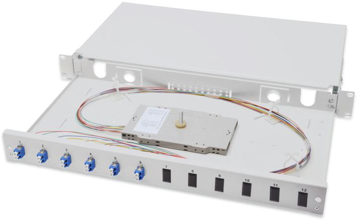 Produktbild Digitus LWL Spleissbox, bestückt, LC, OS2 (S/UTP, CAT8.1, 0.28 m)