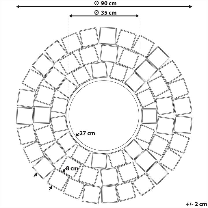Actual product image Beliani Labrit (Ø 90 cm)