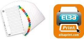 Actual product image Elba Mylar cardboard files, A-Z, without "ST"-"SCH", 26 sections DIN A4, dimensions: (W)210 x (H)297 mm