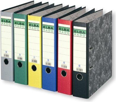 Produktbild Elba Mappe rado cloud marmor, Rückenbreite: 80 mm, blau DIN A4, Umschlag innen Papier / außen cloud marmo (A4, 80 mm, 1 Stück)