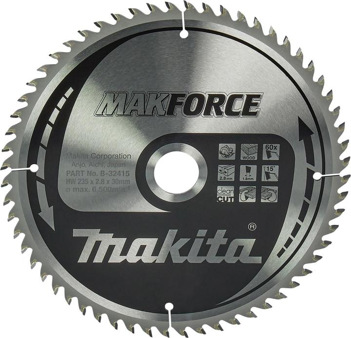 Makita Sägebblatt MAKFORCE 235x30x60Z