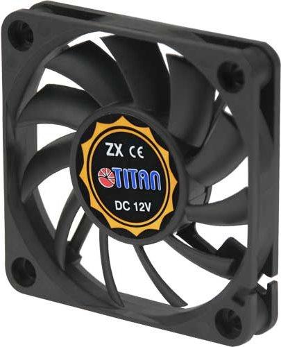 Immagine prodotto Titan Ventilatore, 60 x 60 x 10 mm, con segnale tachimetrico, cuscinetto a strisciamento liquido 12 V DC (60 mm, 1 x)