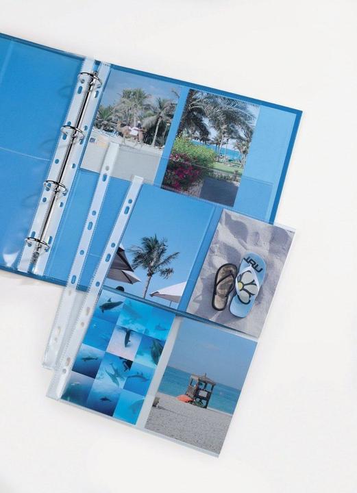 Image du produit Elba Pochettes pour 8 photos 100 x 150 mm, format : DIN A4 en PP 0,8 mm, perforation universelle (A4, 1 x)