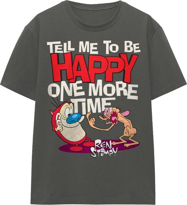 Ren & Stimpy Tell Me To Be Happy TShirt (L)