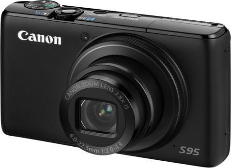 Canon Powershot S95, 10 MP, 3.8x zoom, HD movies, black (1/1.7 ")