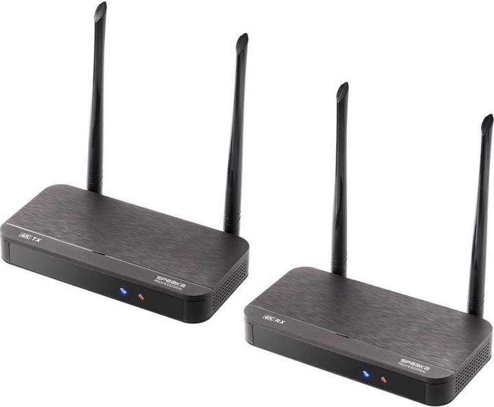 Produktbild SpeaKa Professional HDMI-Funkübertragung (Set) 100 m 5 GHz 3840 x 2160 Pixel, 1920 x 1080 Pixel, 1280 x 720 Pixel, 848 x