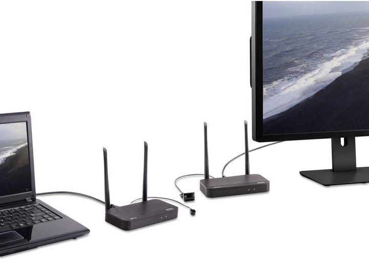 Produktbild SpeaKa Professional HDMI-Funkübertragung (Set) 100 m 5 GHz 3840 x 2160 Pixel, 1920 x 1080 Pixel, 1280 x 720 Pixel, 848 x