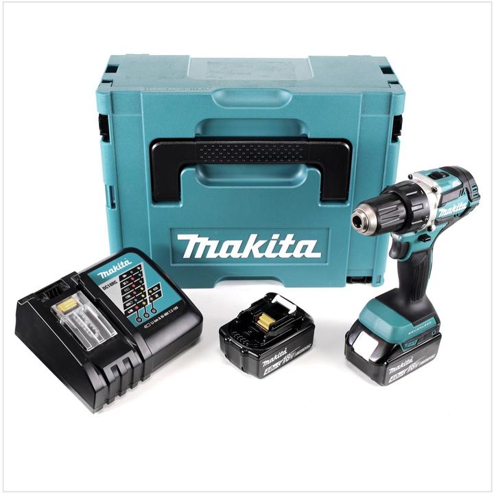 Image du produit Makita DDF 484 RMJ 18 V Perceuse visseuse sans fil Brushless 54 Nm avec boîtier Makpac + 2x (Fonctionnement sur batterie)