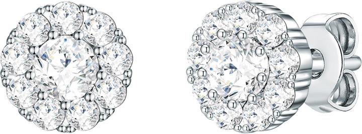 Lulu & Jane Damen Messing verziert mit Kristallen von Swarovski® silber - 29513 (Messing)
