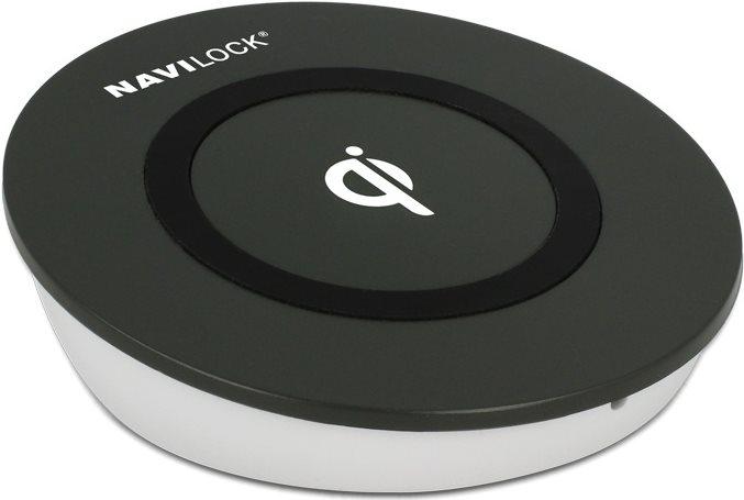 Produktbild Navilock Mobile Qi kabellose Ladestation Kompatible Qi-fähige Geräte: iPhone 8, 8 Plus, X Google Nexus 4, Nex (5 W)