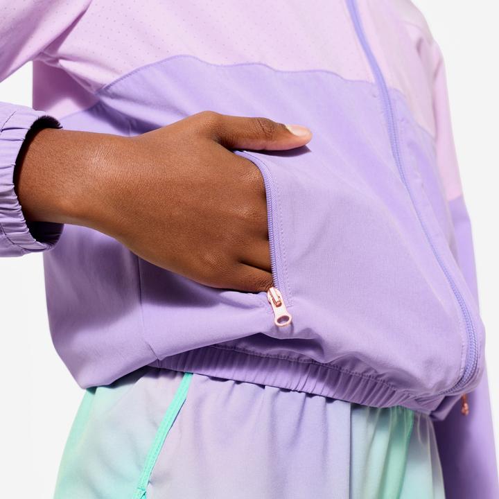 Immagine prodotto Domyos Trainingsjacke Kinder leicht atmungsaktiv - lila