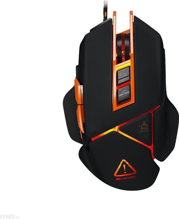 Actual product image Canyon Gaming mouse Hazard GM-6, with backlight, 9 programmable buttons, 6400 DPI (Cable)