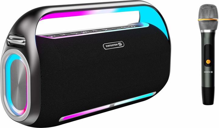 Immagine prodotto Swissten Altoparlante Bluetooth Harmony 200W Nero (13 h, Porta USB)