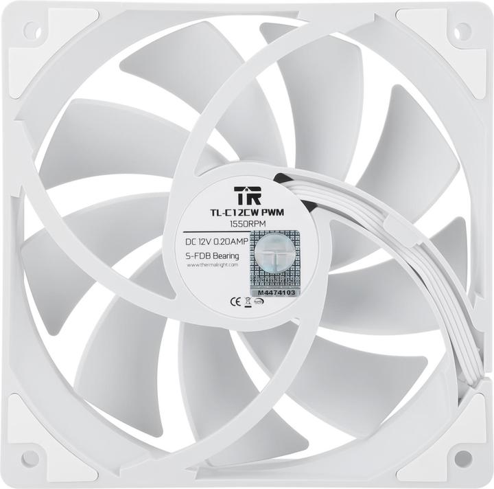 Productafbeelding Thermalright TL-C12C-S ARGB Wit - ventilator, 120mm (120 mm, 1 x)