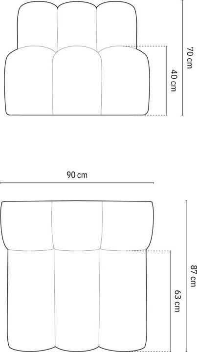 Produktbild Micadoni Lupine (Modular Sofa, 1-Sitzer)