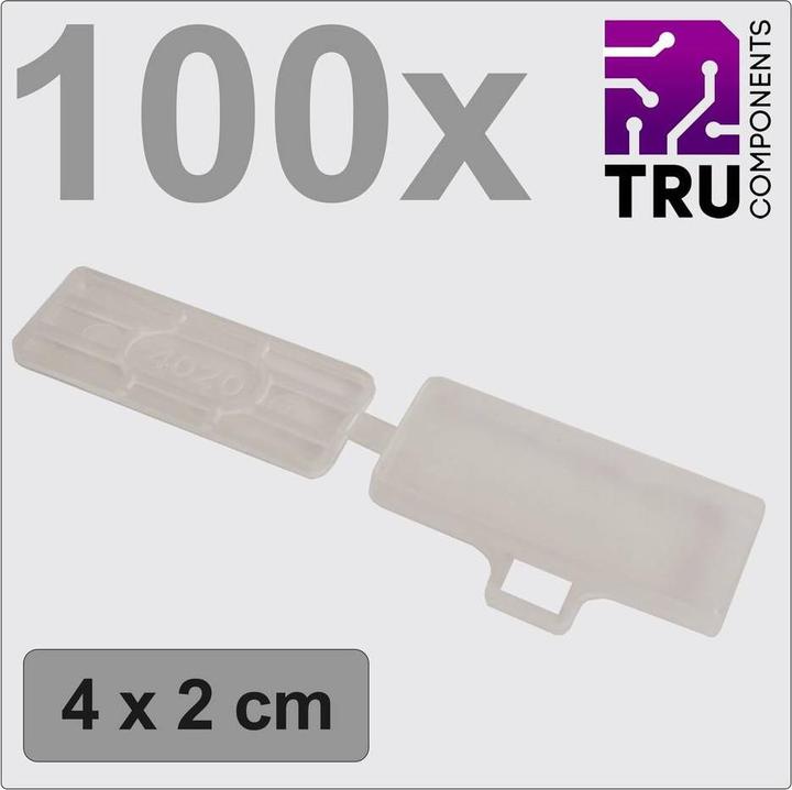 Tru Components TC-12888608 T24CA084 Zeichenträger Beschriftungsfläche: 18 x 42