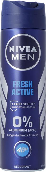 NIVEA Deo Fresh Active Spray Male 150 ml (Spray, 150 ml)