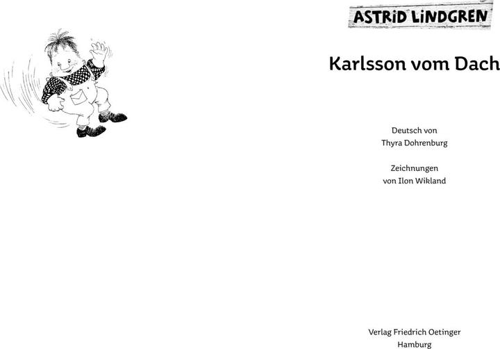 Produktbild Karlsson vom Dach. Kleine Ausgabe (Deutsch, Astrid Lindgren, Ilon Wikland, Thyra Dohrenburg, 2015)