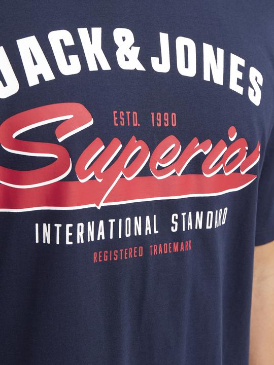 Actual product image Jack & Jones Jjelogo Tee Ss O-Neck 2 Col Ss25 Sn (XS)