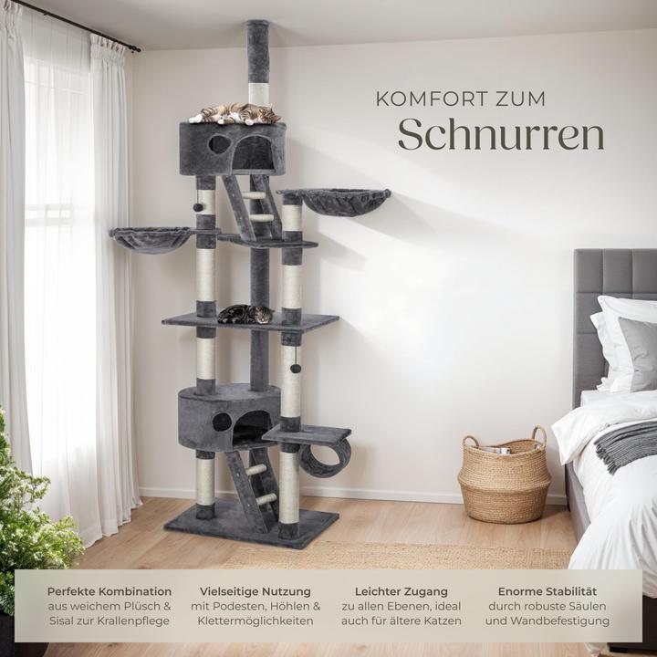 Immagine prodotto tectake Hansi (260 cm, Grigio, Bianco)
