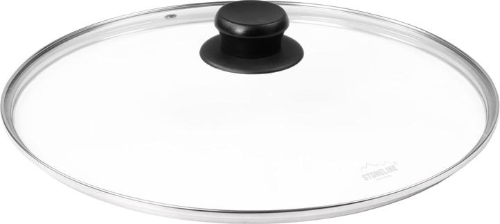 Produktbild Stoneline XXXL-Bratentopf 32 cm, mit Glasdeckel, Induktion und backofengeeignet (32 cm, Kochtopf, Aluminium)