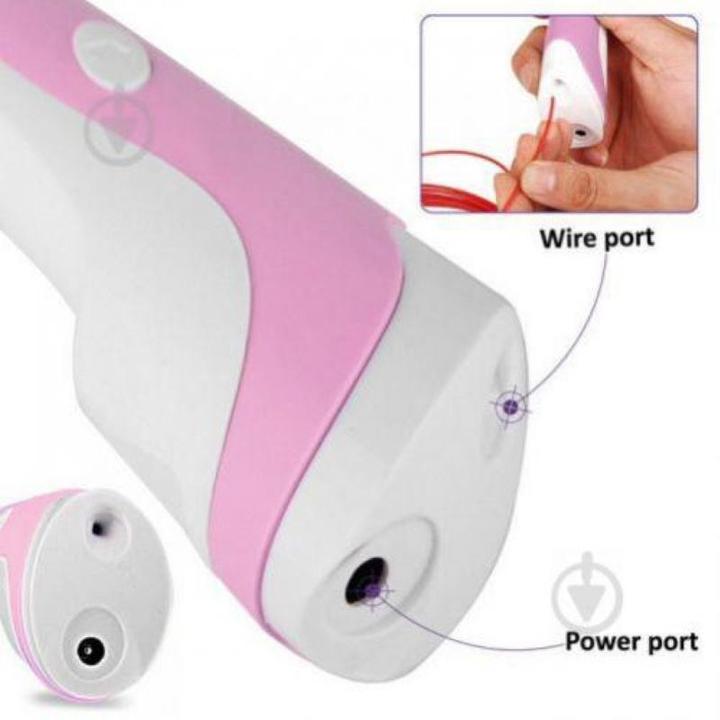 Produktbild Riff Fantasy 3D Pen Print Pen for Kids with 1.75mm ABS / PLA AC Wire Powered by AC Pink (PLA, ABS, 1.75 mm, 120 g, Pink)