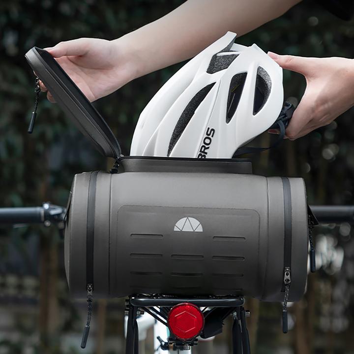 Produktbild Rockbros waterproof bike pannier, for trunk, capacity 14l - gray (14 l, Gepäckträgertasche)