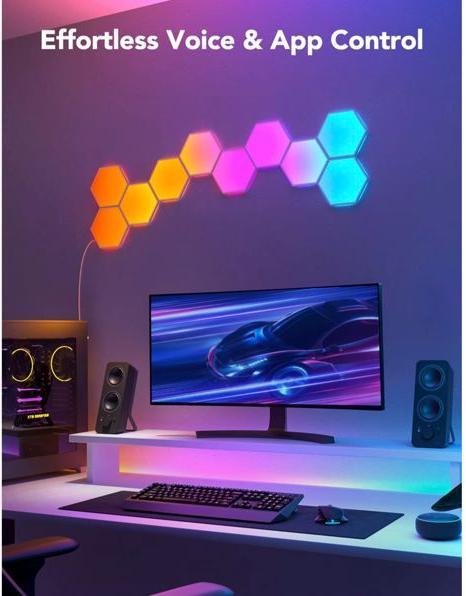 Actual product image Govee Glide Hexa Light Panels (458 lm)