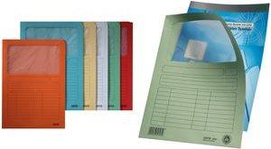 Actual product image Leitz Display folder, DIN A4, cardboard, with window, yellow 160 gsm, top with inscribable print (A4, 100 x)