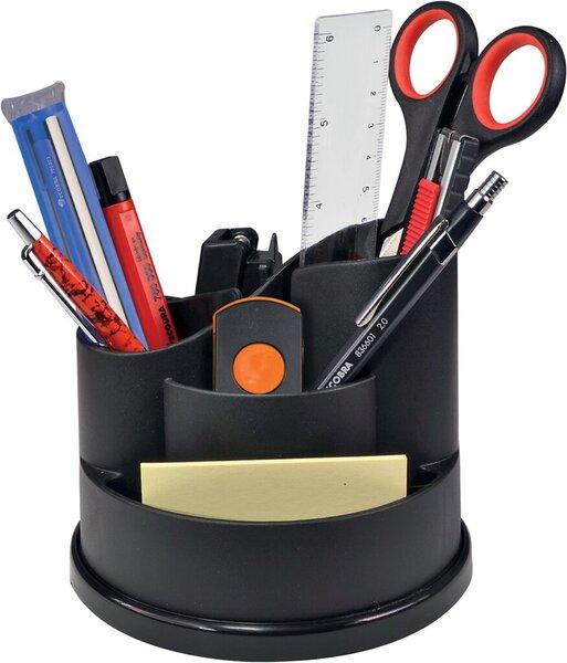 Immagine prodotto Ecobra Organizzatore da tavolo TAICHI nero, Ø x H: 110 x 130 mm