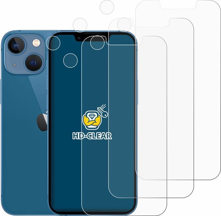 Actual product image BROTECT Screen Protector Clear (6 Piece, Apple iPhone 13 mini)