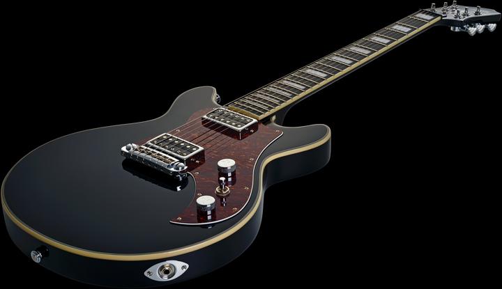 Actual product image Hagstrom E-Gitarre, Megin, Black Gloss (Electric guitar)