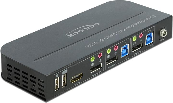 Delock Switch KVM 2 porte HDMI con USB 3.0 e audio 8k 30Hz
