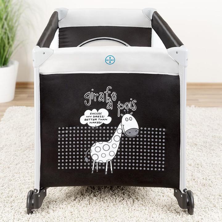 Actual product image Fillikid Travel cots Travel cot Giraffe - Grey Black