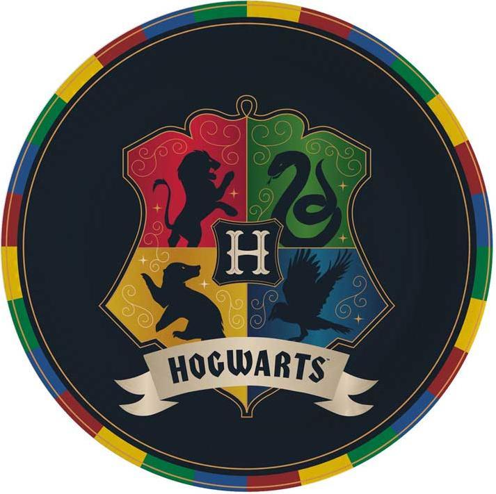 Produktbild Amscan Teller HP Hogwartz (8 x)