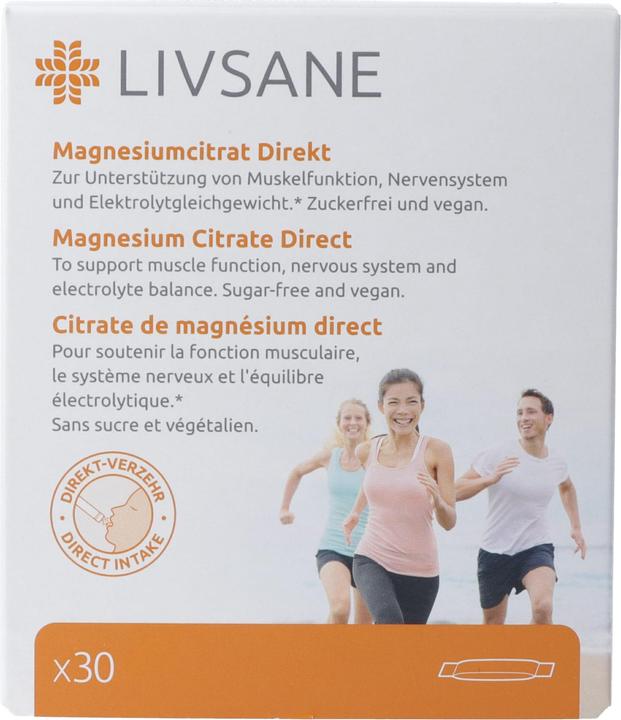 Livsane Magnesiumcitrat Direkt Gran (30 Stück, Kapseln, Tabletten, 101 g)