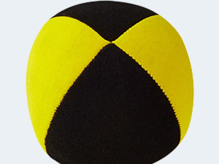 Henrys Beanbag suede ø67mm(BB-E01) black-yellow