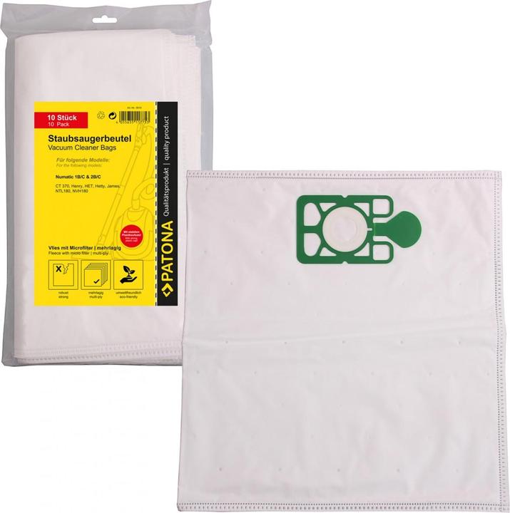 Immagine prodotto Flickbee Sacchetto Hoover in pile per Numatic 1 B/C (10 pezzi) (1 x)