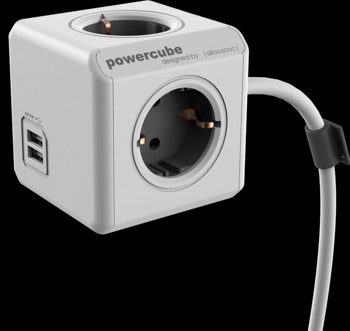 Produktbild Allocacoc PowerCube Extended USB-Typ F (4 x, USB-A, 3 m)