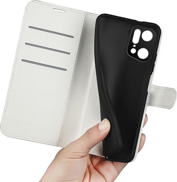 Actual product image MU Classic Litchi Leather Bookcover Series (Oppo Find X5 Pro)