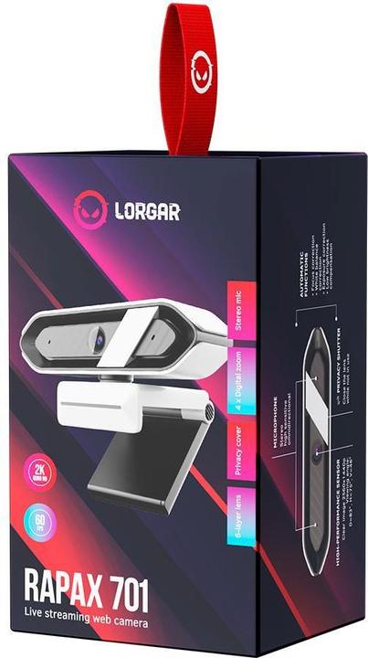 Actual product image Lorgar Webcam Rapax 701 Quad HD 1440p (4 Mpx)