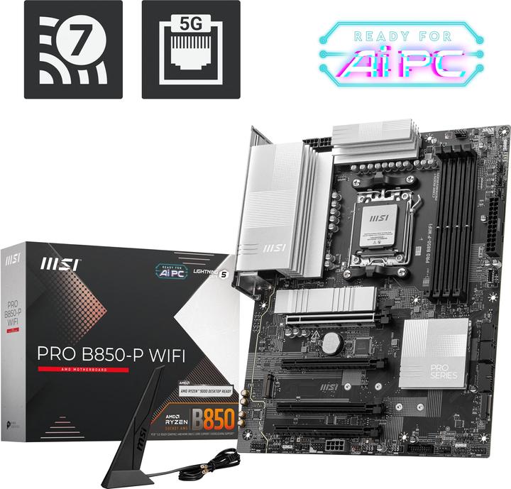 Immagine prodotto MSI PRO B850-P WIFI (AM5, AMD B850, ATX)